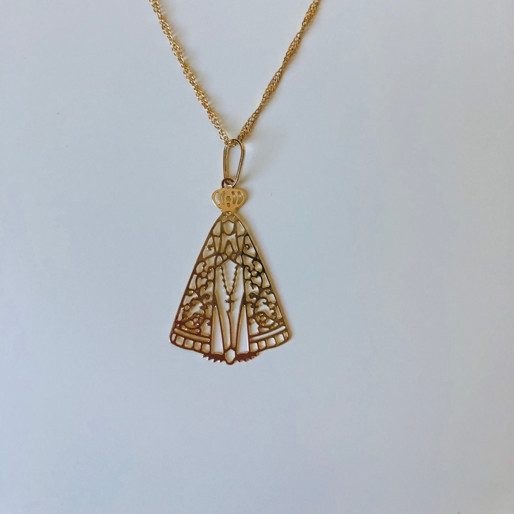 Mother Mary 18k Gold Plated Necklace